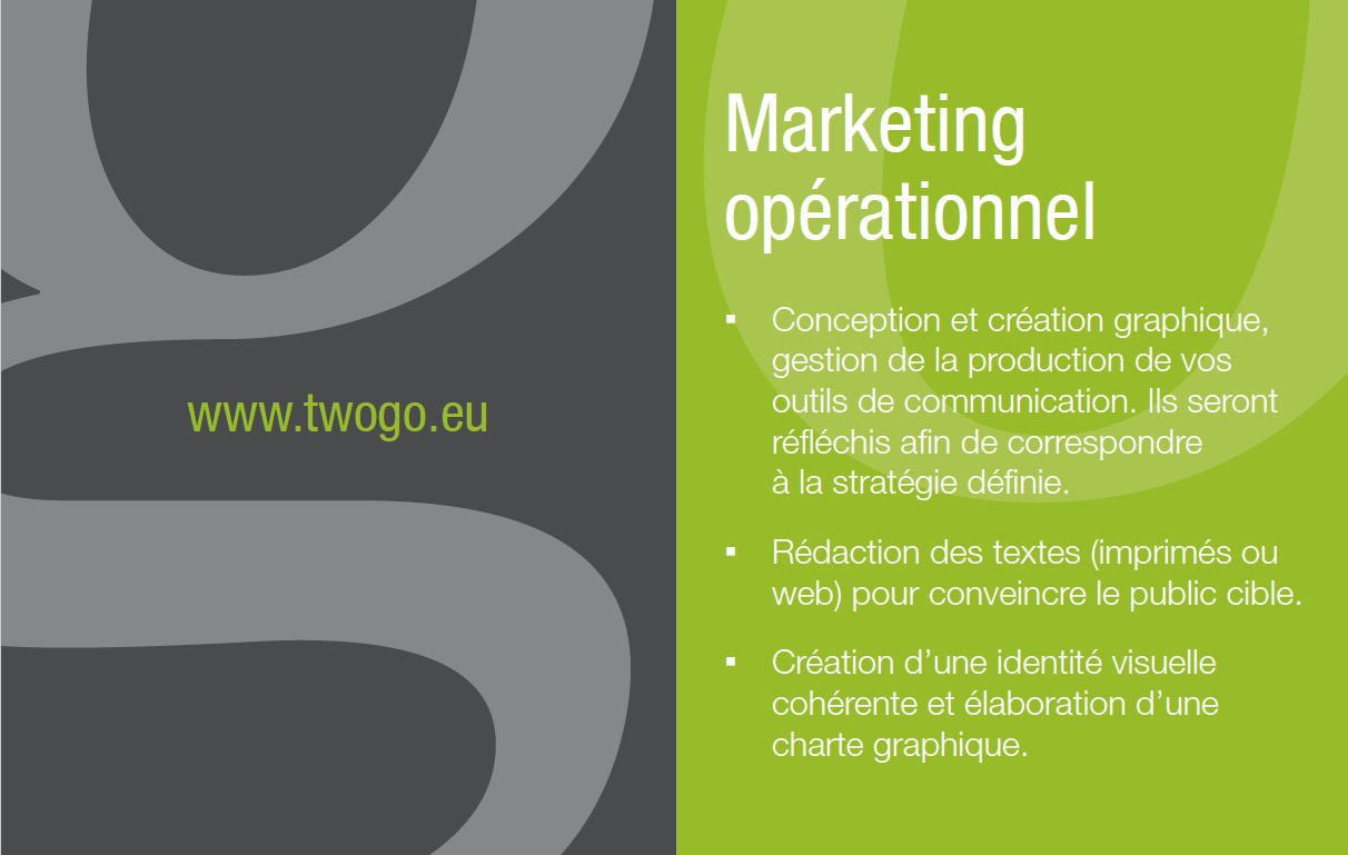 Graphic Plugin, agence de communication à Liège : Projet : Plaquette pour TwoGo