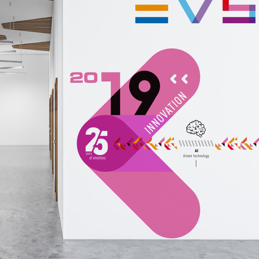 Graphic Plugin, agence de communication à Liège : Projet : Habillage d'un stand : EVS