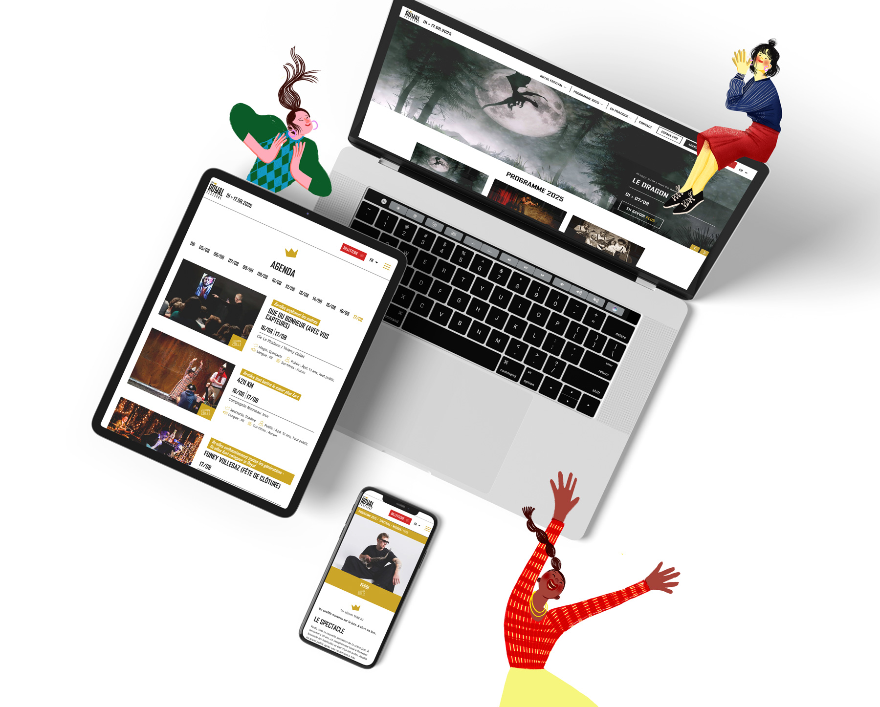 Graphic Plugin, agence de communication à Liège : Projet : Site web pour Royal Festival Spa