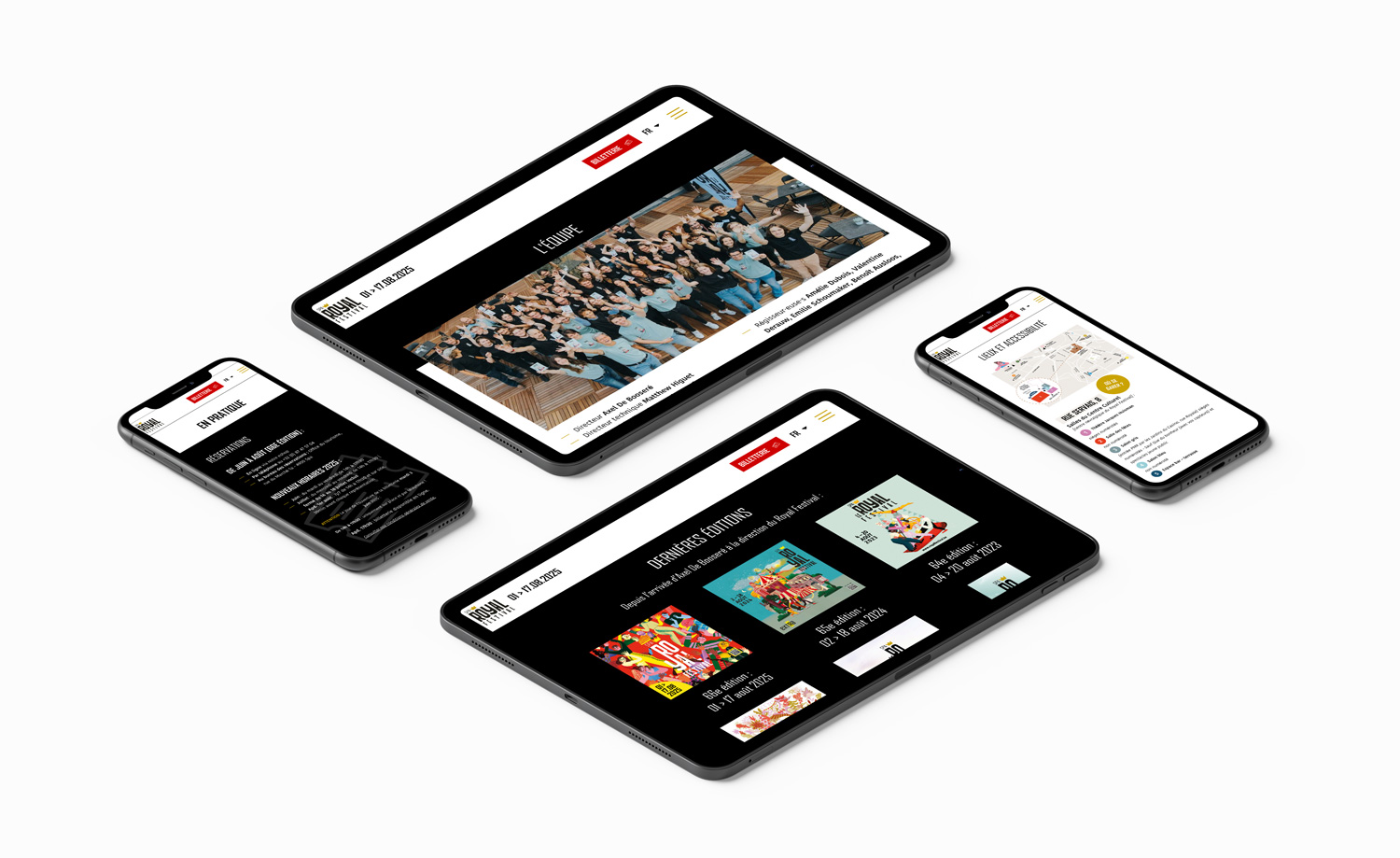Graphic Plugin, agence de communication à Liège : Projet : Site web pour Royal Festival Spa