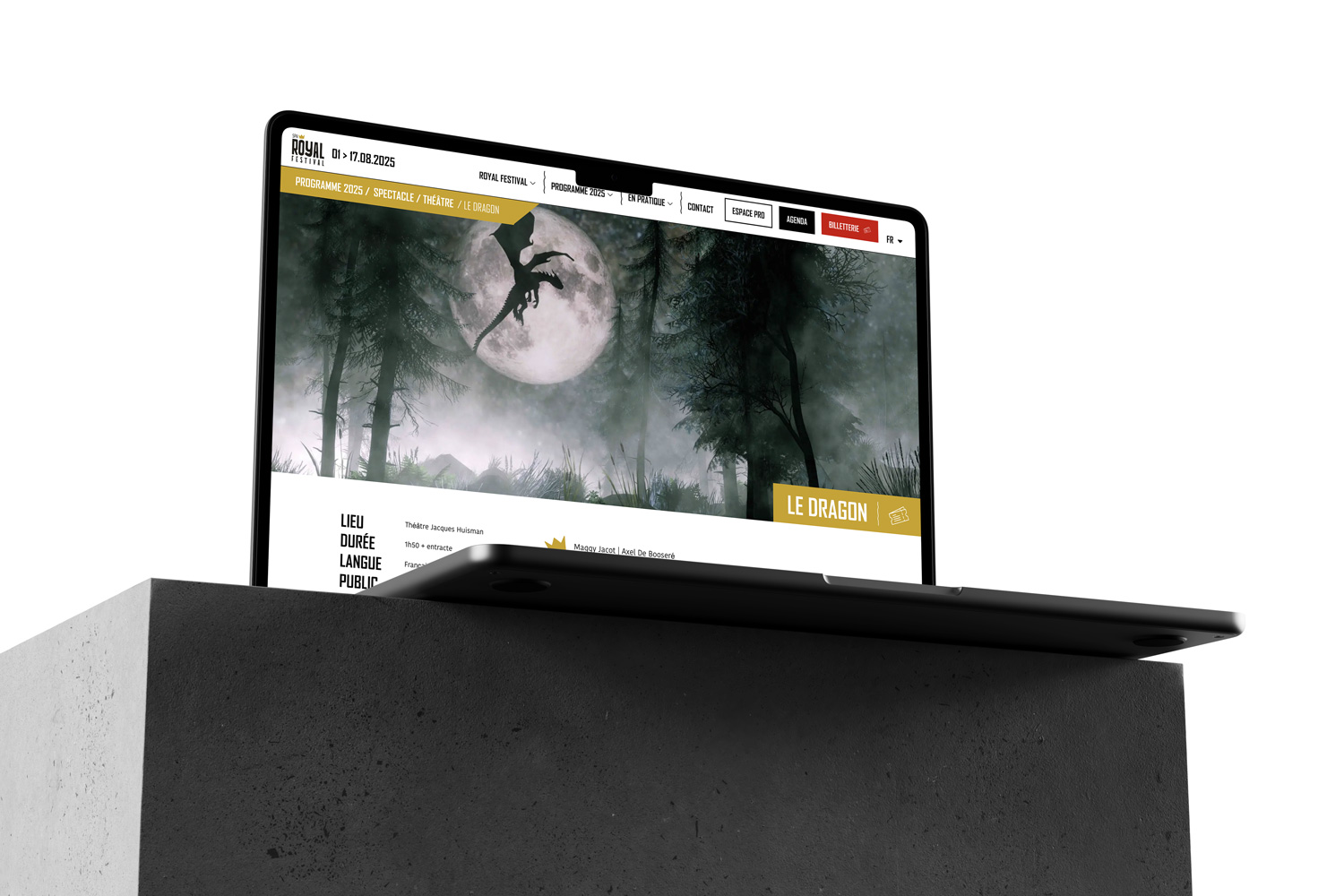 Graphic Plugin, agence de communication à Liège : Projet : Site web pour Royal Festival Spa