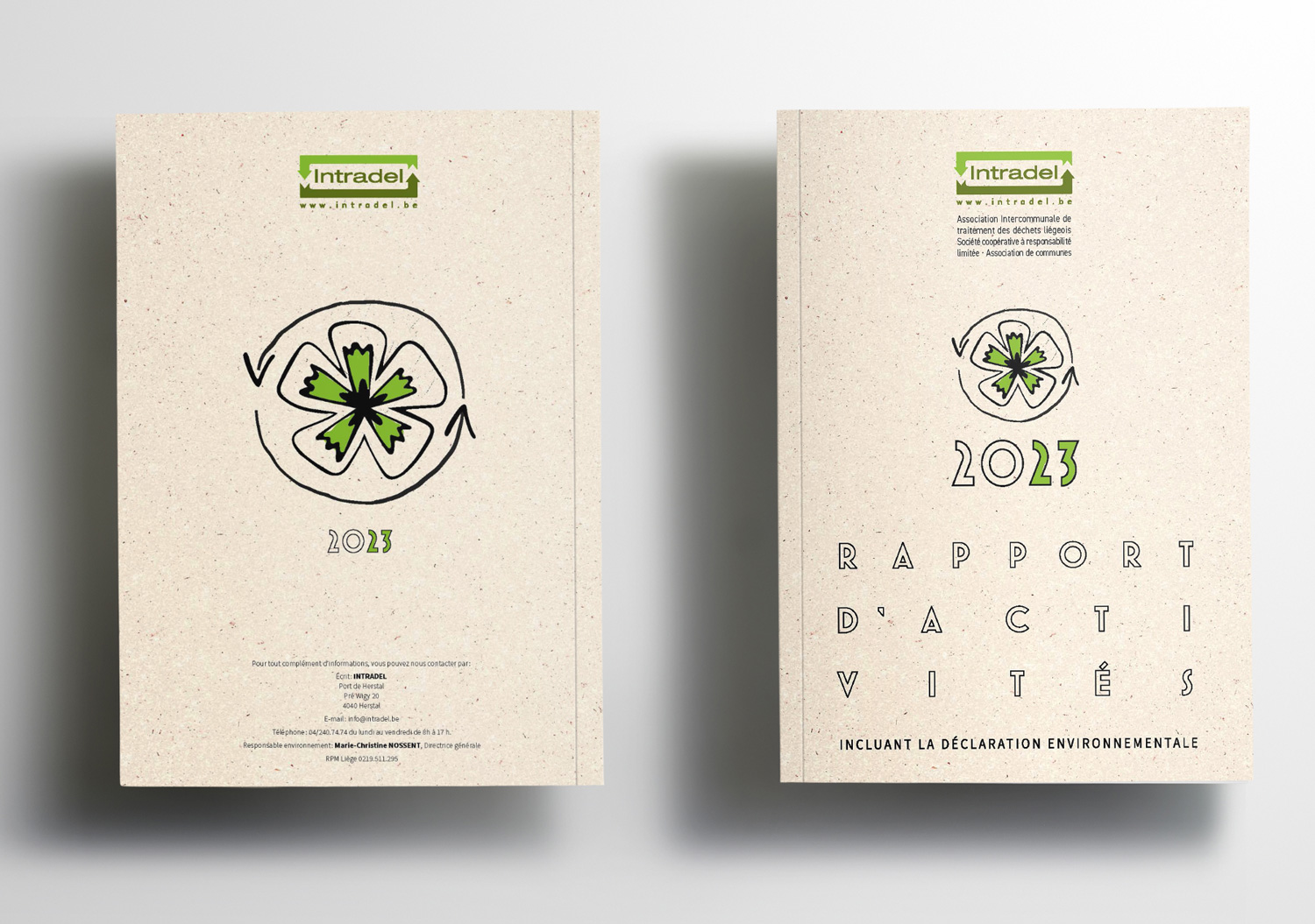 Graphic Plugin, agence de communication à Liège : Projet : Rapport d'activités pour Intradel