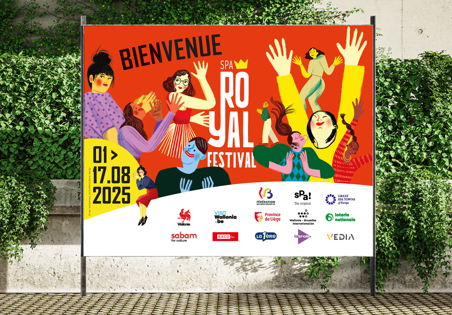 Graphic Plugin, agence de communication à Liège : Projet : Campagne d'affichages pour Royal Festival Spa