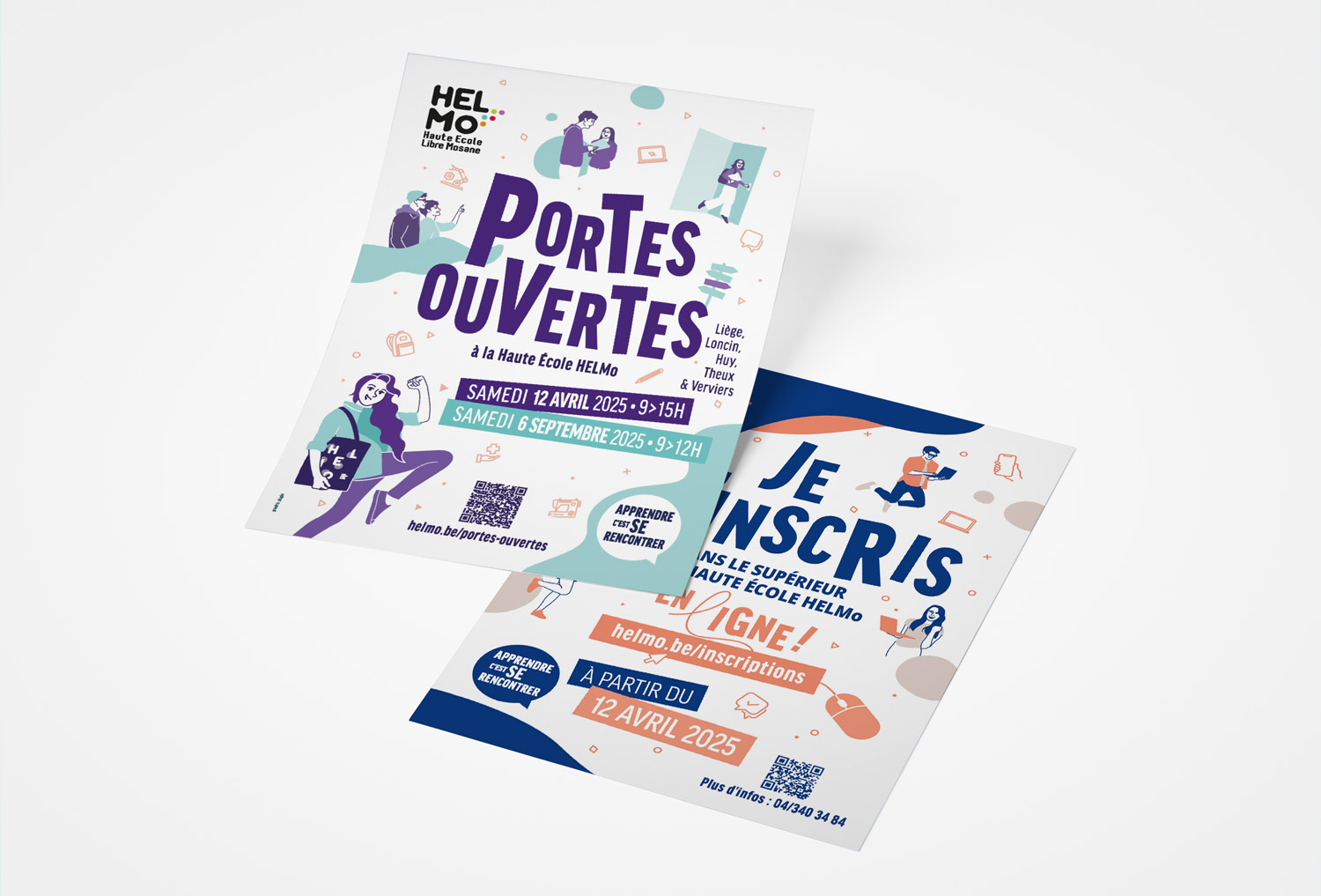 Graphic Plugin, agence de communication à Liège : Projet : Flyers pour HELMo