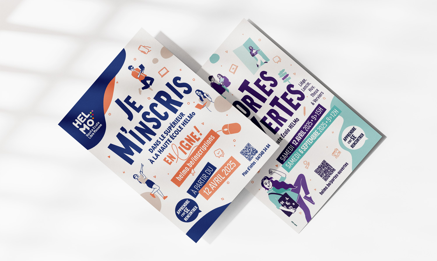 Graphic Plugin, agence de communication à Liège : Projet : Flyers pour HELMo