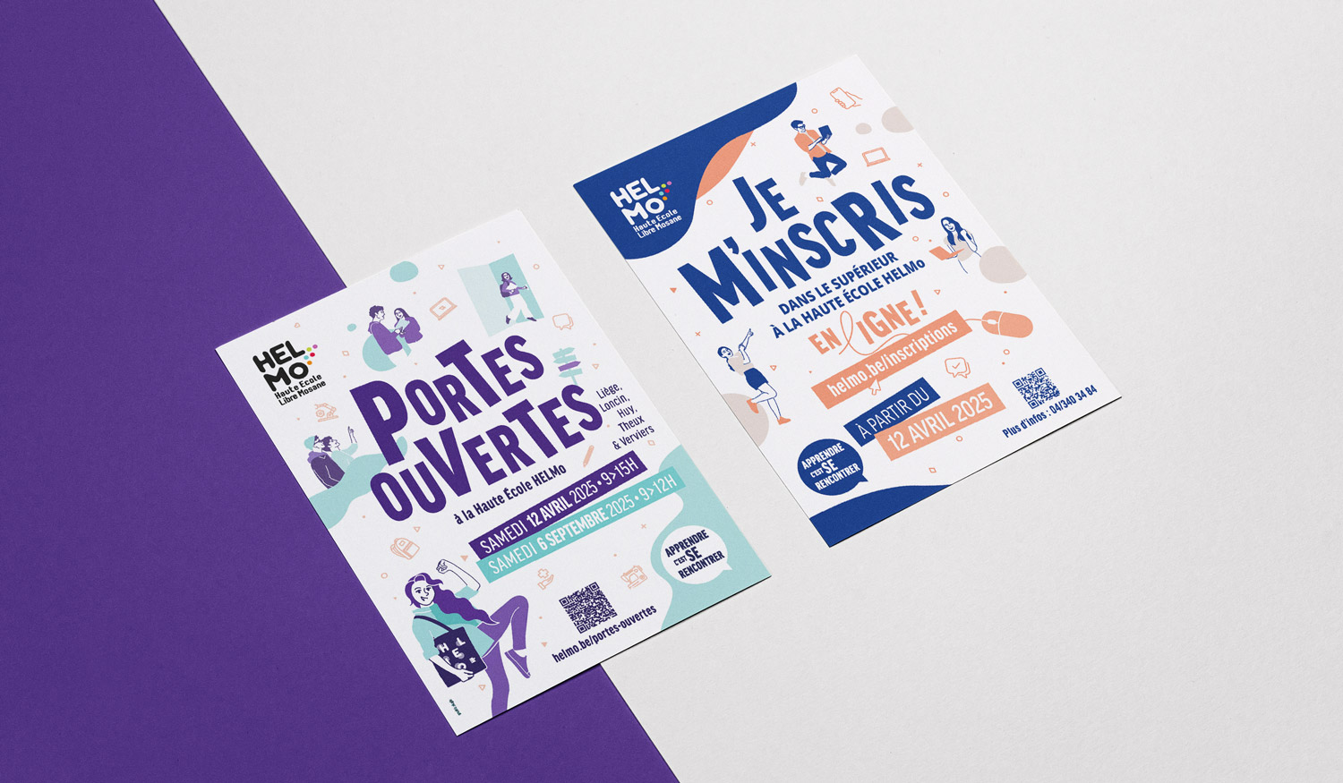 Graphic Plugin, agence de communication à Liège : Projet : Flyers pour HELMo