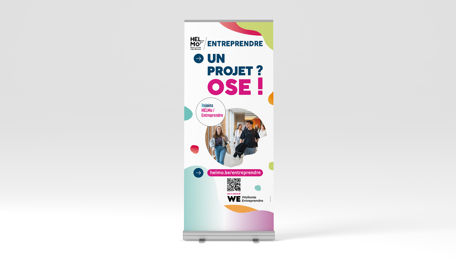 Graphic Plugin, agence de communication à Liège : Projet : Roll-Ups pour HELMo