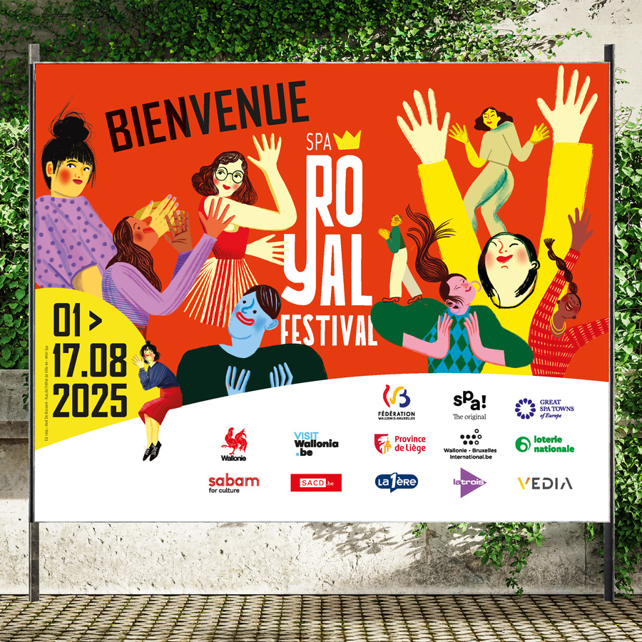 Graphic Plugin, agence de communication à Liège : Projet : Campagne d'affichages : Royal Festival Spa