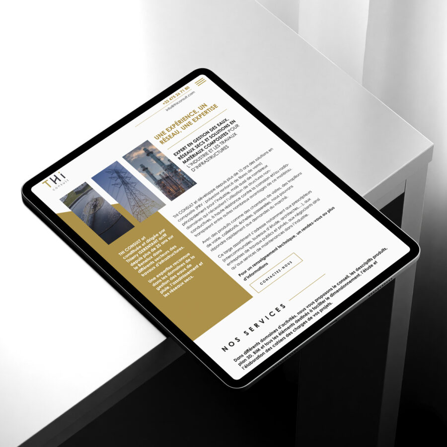 Graphic Plugin, agence de communication à Liège : Projet : Site web : THI Consult